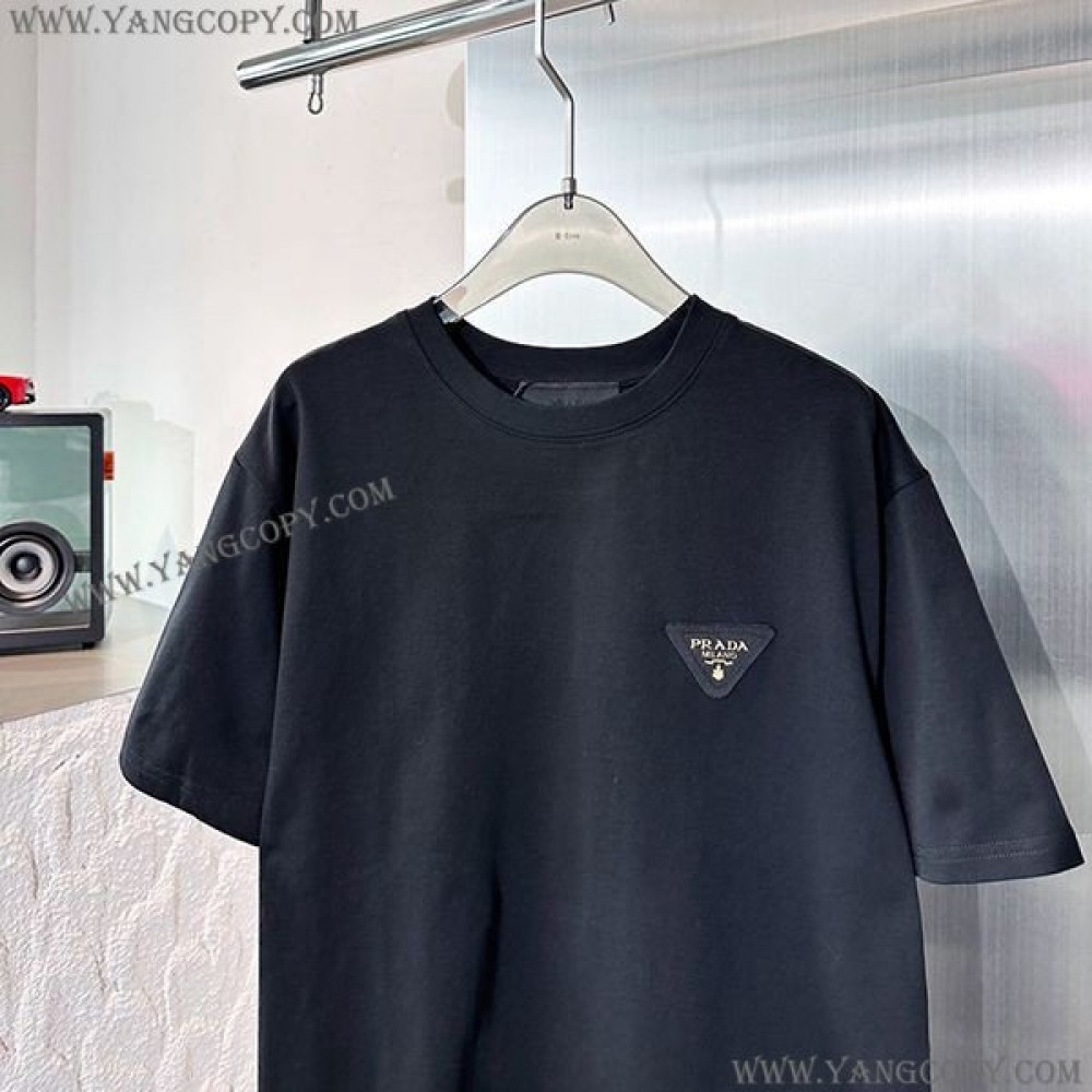 プラダ 偽物 クルーネック半袖 Tシャツ puc22779