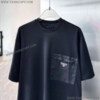 プラダ スーパーコピー クルーネック ストレッチコットンTシャツ puv76743