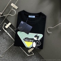 プラダ スーパーコピー フロント ロゴ 半袖Tシャツ pug27910