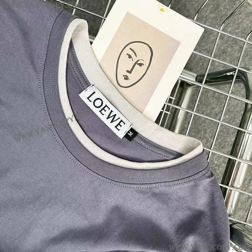 ロエベ 偽物  コットン アナグラム Tシャツ lop44284