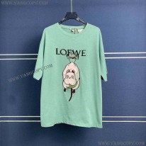 ロエベ スーパーコピー  ×ジブリ ハエドリ クルーネックTシャツ lom16507