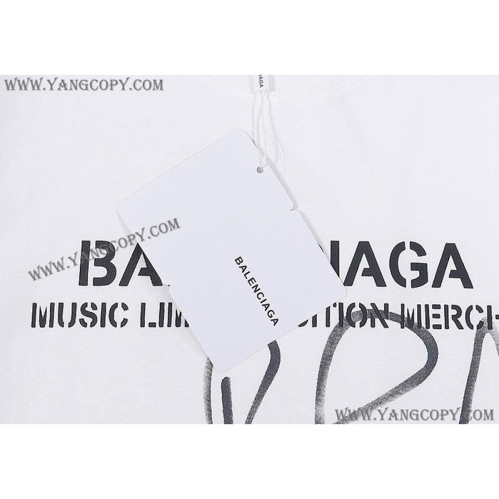 バレンシアガ xルポールチャールズ Tシャツ alenciaga Music Limited Edition Merch 2色 bag36633