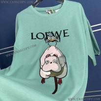 ロエベ スーパーコピー  ×ジブリ ハエドリ クルーネックTシャツ lom16507