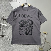 ロエベ コピー  アナグラムバイカラーコットンTシャツ log82730