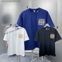 ロエベ スーパーコピー  アナグラム Tシャツ コットン 3色 lov71474