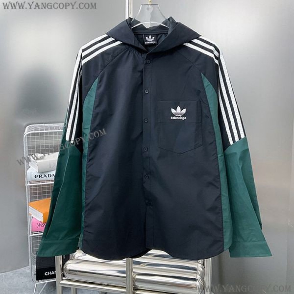 バレンシアガ 偽物 アディダス コラボ TRACKSUIT ジャケット bau18225