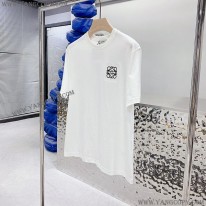 ロエベ コピー  エンブロイダリー アナグラム Tシャツ 2色 H526Y22J26