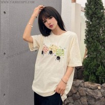 ロエベ コピー  千と千尋の神隠し ススワタリ アナグラム Tシャツ (コットン) loc51628