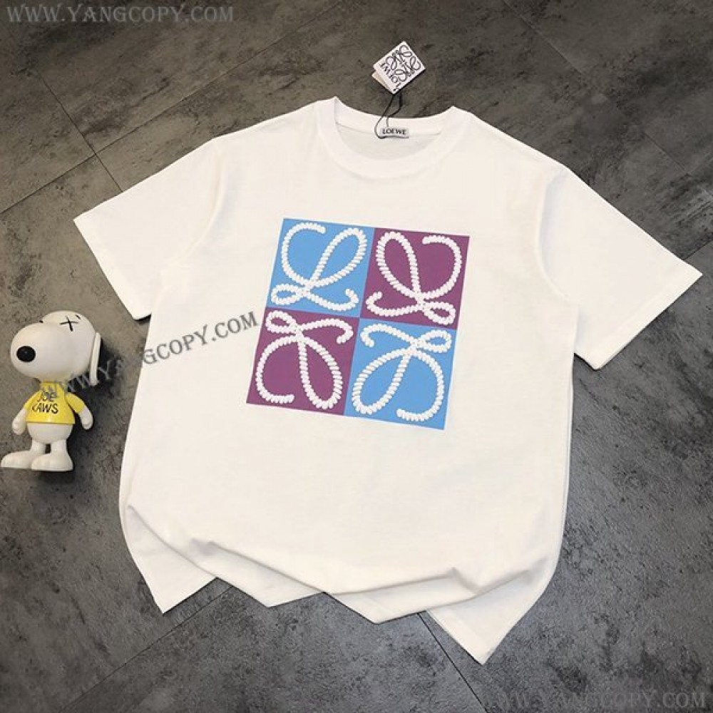 ロエベ コピー  アナグラム Tシャツ lom72020