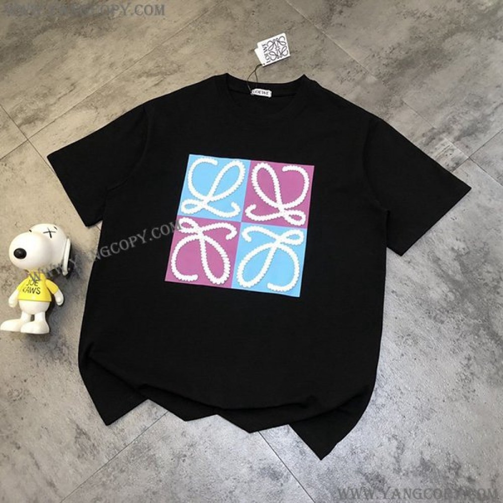 ロエベ スーパーコピー  アナグラム Tシャツ loc76889