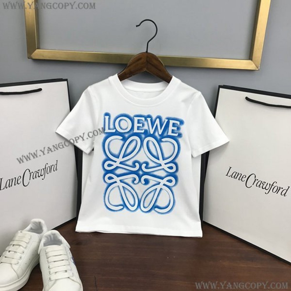 ロエベ スーパーコピー  Tシャツ 半袖 コットン lop95579