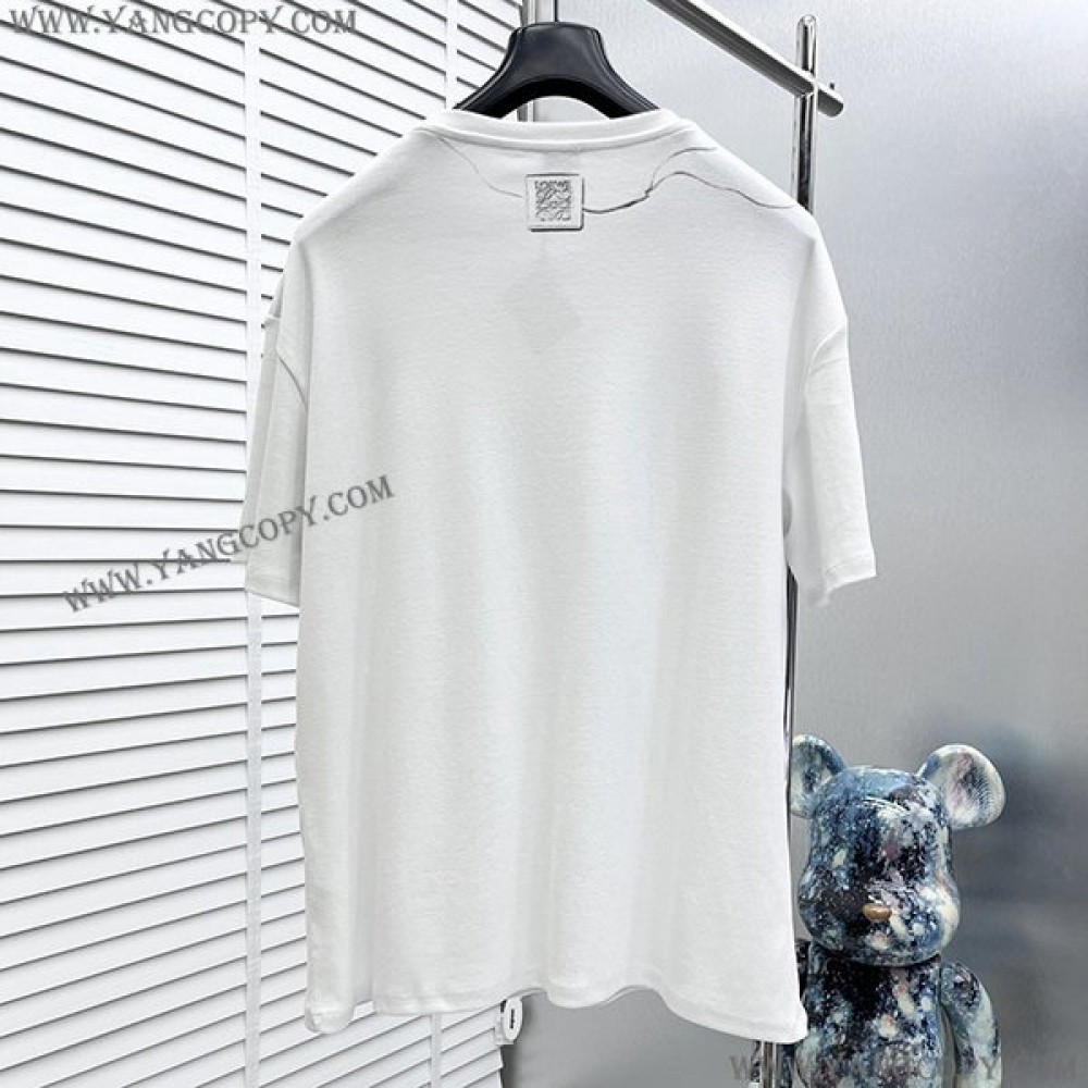 ロエベ 偽物  アナグラム Tシャツ loq09291