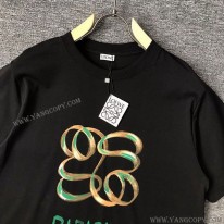 ロエベ スーパーコピー  アナグラムバイカラーコットンTシャツ loq69071