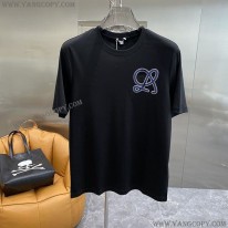 ロエベ スーパーコピー  Tシャツ 半袖 コットン アナグラム ロゴ 2色 lod11502