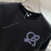 ロエベ スーパーコピー  Tシャツ 半袖 コットン アナグラム ロゴ 2色 lod11502