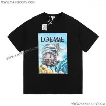 ロエベ 偽物  アナグラム プリント Tシャツ loa38175