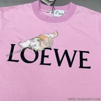 ロエベ 偽物  ×ジブリ ハウルの動く城 Tシャツ コットン lop56956