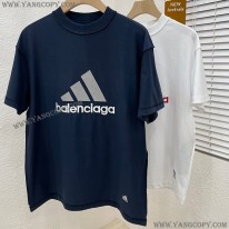 バレンシアガ コピー アディダス オーバーサイズ Tシャツ 2色 731769TNVA69065