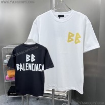 バレンシアガ スーパーコピー Tシャツ ユニセックス ロゴ 2色 bat96318