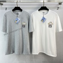 ロエベ コピー  ヒン アナグラム Tシャツ クルーネック 2色 loz53590