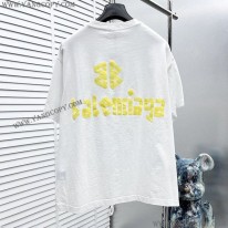 バレンシアガ 偽物 Tape Type Tシャツ ロゴ 半袖 コットン 2色 bap73141