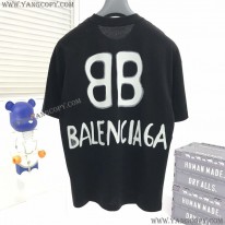 バレンシアガ スーパーコピー スライムロゴプリント コットンジャージー製 Tシャツ bau96217