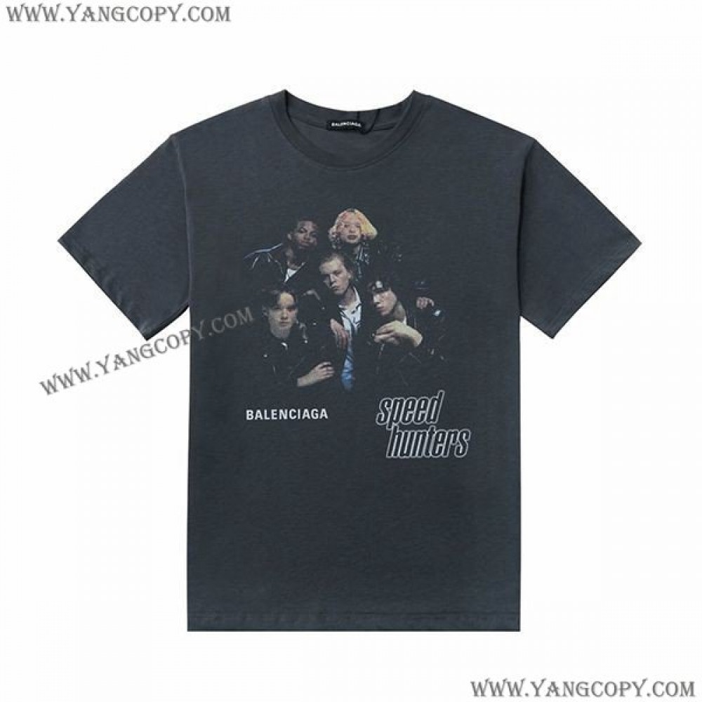 バレンシアガ 偽物 SPEED HUNTER アップサイドダウン Tシャツ 698811TMVC91000