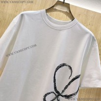 ロエベ 偽物  アナグラム ロゴ コットン 半袖 Tシャツ loy21996