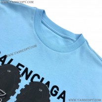 バレンシアガ 偽物 ロゴ入りコットンTシャツ bab83993