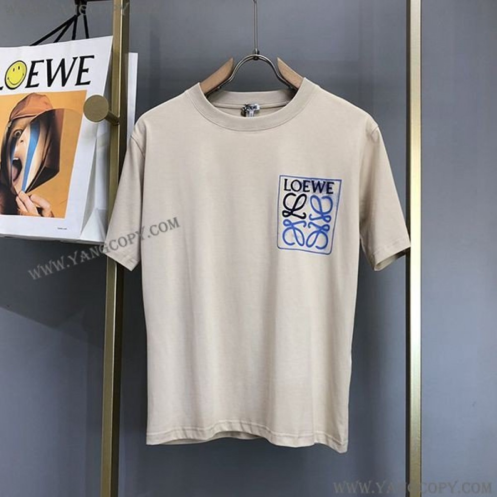 ロエベ コピー  アナグラム フェイクポケット Tシャツ H526Y22X25