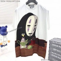 ロエベ コピー  カオナシ オーバーサイズ コットン Tシャツ loz95351