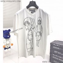 ロエベ コピー  ×千と千尋の神隠し 千尋 エンブロイダリー Tシャツ (コットン) S928Y22X03