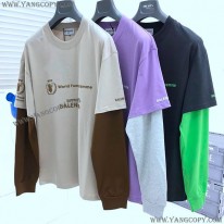 バレンシアガ コピー WFP DOUBLE SLEEVES Tシャツ 3色 baa62856