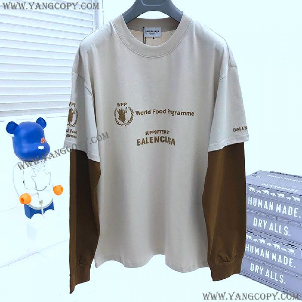 バレンシアガ コピー WFP DOUBLE SLEEVES Tシャツ 3色 baa62856