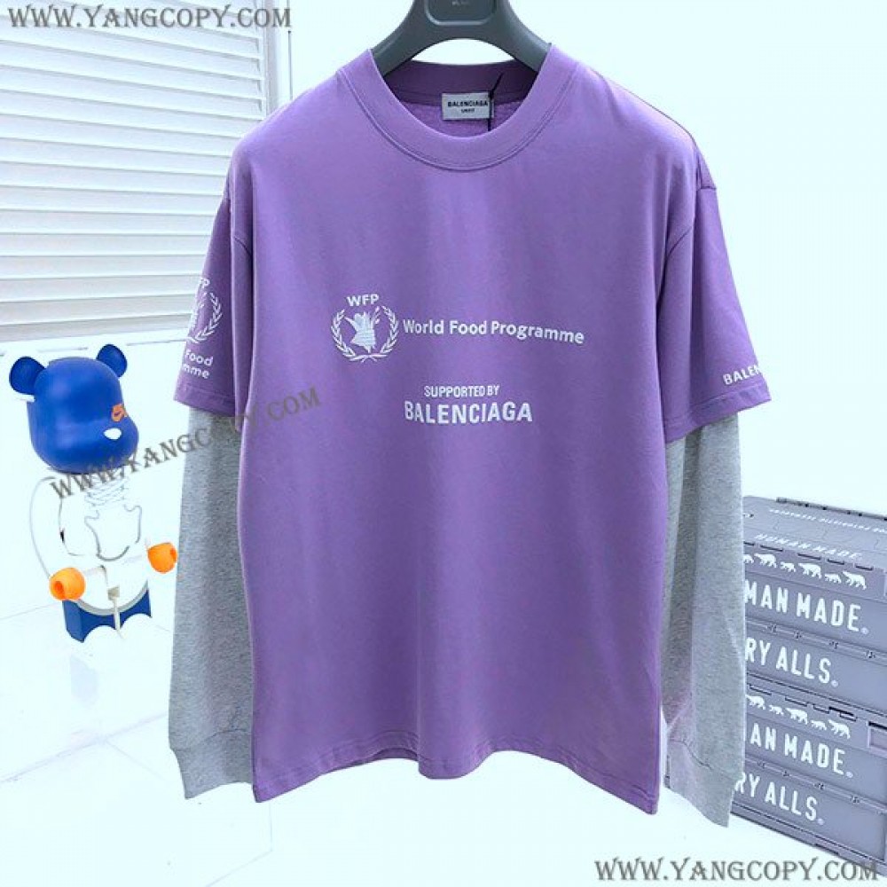 バレンシアガ コピー WFP DOUBLE SLEEVES Tシャツ 3色 baa62856