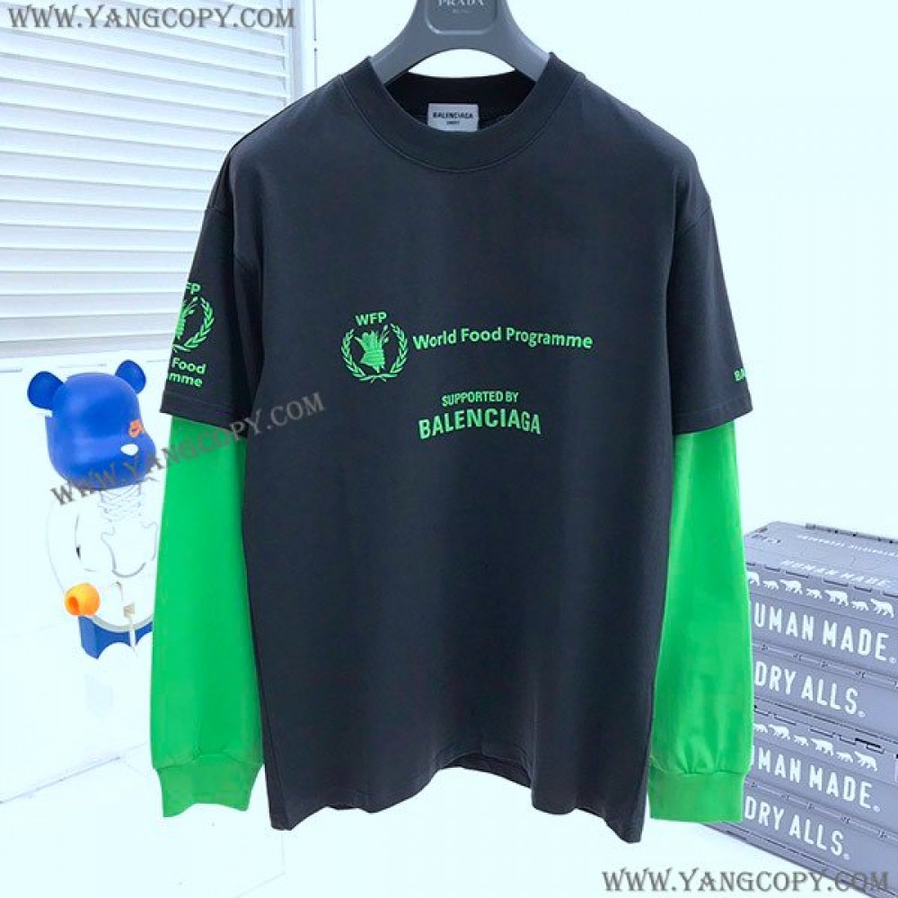 バレンシアガ コピー WFP DOUBLE SLEEVES Tシャツ 3色 baa62856