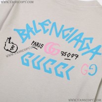 バレンシアガ 偽物 x グッチ コラボ Tシャツ baf05389