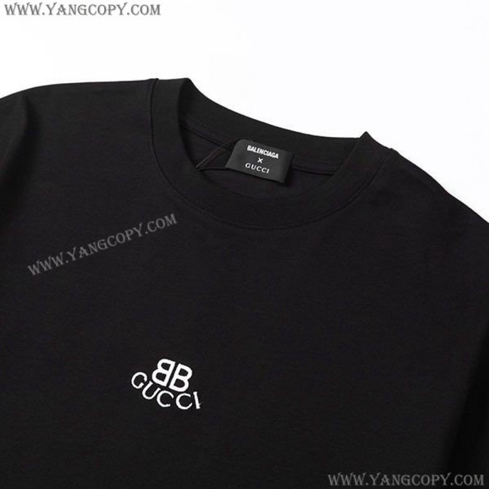 バレンシアガ 偽物 x グッチ コラボ Tシャツ bat69000