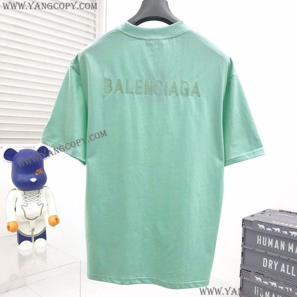 バレンシアガ スーパーコピー ミディアムフィットロゴTシャツ bay70046