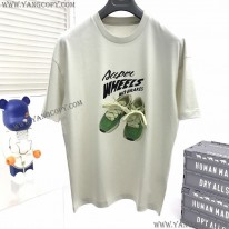 バレンシアガ 偽物 ロゴ入りコットンTシャツ baw34853