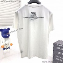 バレンシアガ 偽物 ロゴ入りコットン Tシャツ bau76844