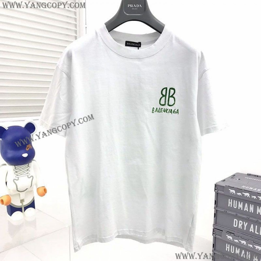 バレンシアガ コピー BB Pixel ミディアムフィット Tシャツ baz16926