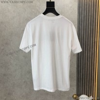 バレンシアガ 偽物 クルーネックロゴ Tシャツ ホワイト baq29190