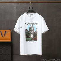 バレンシアガ 偽物 クルーネック Tシャツ SACRE COEUR ホワイト baz66910