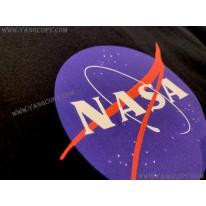 バレンシアガ 偽物 × NASA スペース ロゴ Tシャツ ブラック bad10260