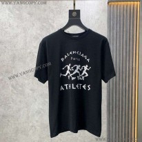 バレンシアガ コピー athletes Tシャツ ブラック bay32751