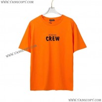 バレンシアガ 偽物 CREWロゴ Tシャツ オレンジ baj54841