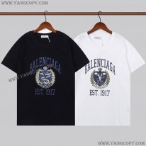 バレンシアガ 偽物 カレッジミディアムフィット Tシャツ 2色 bau22197