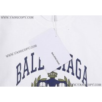 バレンシアガ 偽物 カレッジミディアムフィット Tシャツ 2色 bau22197