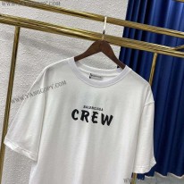 バレンシアガ コピー CREWロゴ Tシャツ ホワイト baa41967